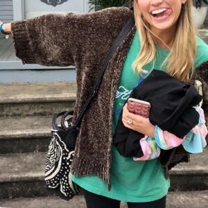 Cozy chenille cardigan